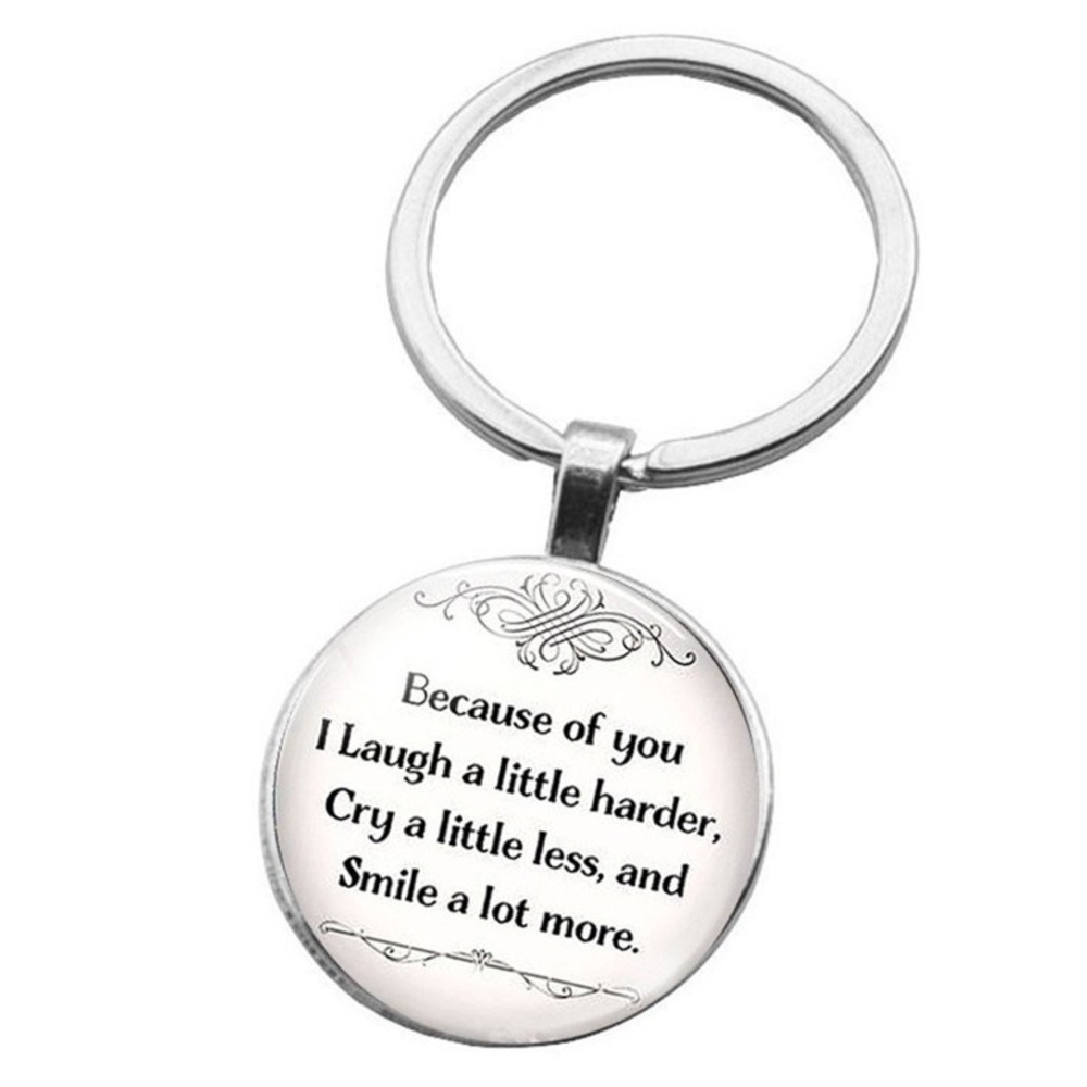 Love Friendship Silver Keychain